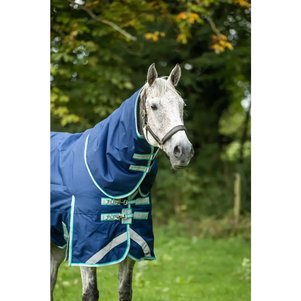Swish 100g Detachable Neck Turnout Rug - Navy 4'3 Turnout Rugs