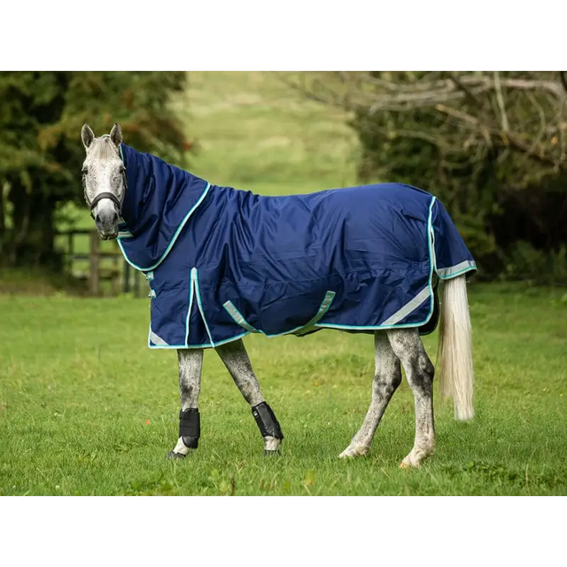 Swish 100g Detachable Neck Turnout Rug - Navy 4'3 Turnout Rugs