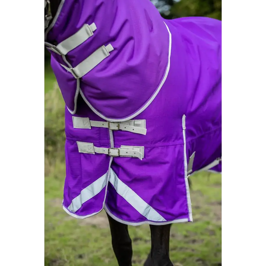 Swish 100g Detachable Neck Turnout Rug - Purple 4'3 Turnout Rugs