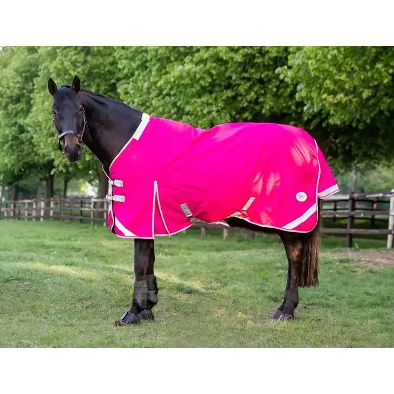 Swish 200g Detachable Neck Turnout Rug - Pink 4’3 Turnout Rugs