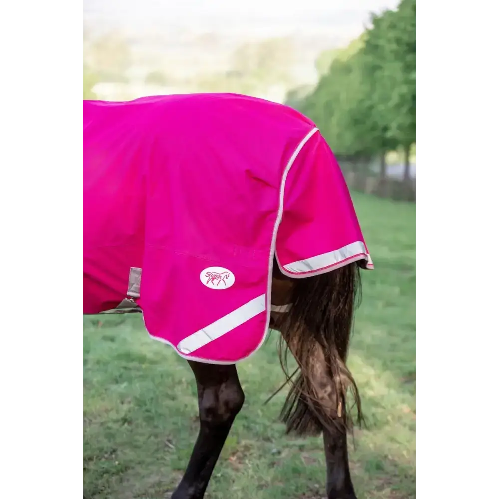 Swish 200g Detachable Neck Turnout Rug - Pink 4’3 Turnout Rugs