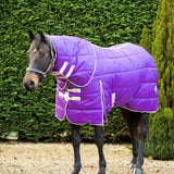 A vibrant purple swish 200g stable rug with detachable neck medium weight detachable neck stable for warmth and comfort