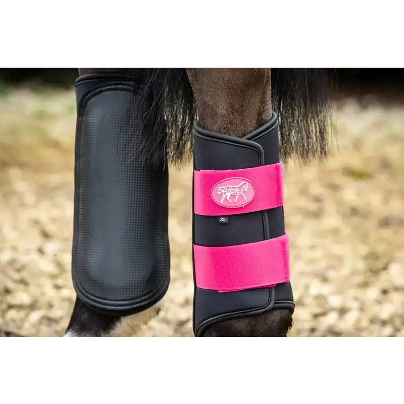 Swish Double Locking Brushing Boots - Pink Small (Pony) Brushing Boots