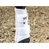 Swish Double Locking Brushing Boots - White Small (Pony) Brushing Boots