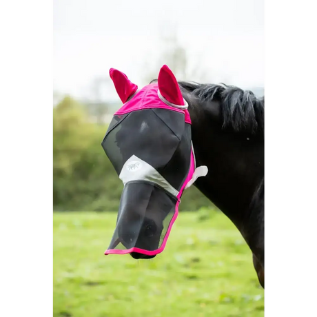 Swish Horse Fly Mask With Nose - Pink X Small (Small Pony) Fly Masks