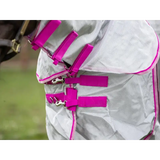 Swish Nylon Fly Cool Rug - Grey/Mulberry 4'3 Fly Rugs