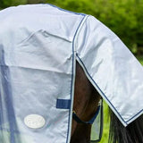 Swish Nylon Fly Cool Rug - Grey/Navy 4'3 Turnout Rugs