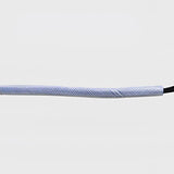 Light purple coated fillet string with black wire end mesh cover ideal for horse rug tail strap and stainless steel clips
