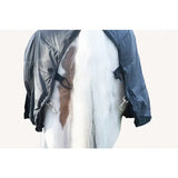 Black quilted swish wide fit 50g horse rug liner with adjustable straps and metal buckles for secure fit