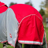 Swish WIDE FIT Fly Turnout Combination Rug - Red (Mesh) 4'3 WF Fly Rugs