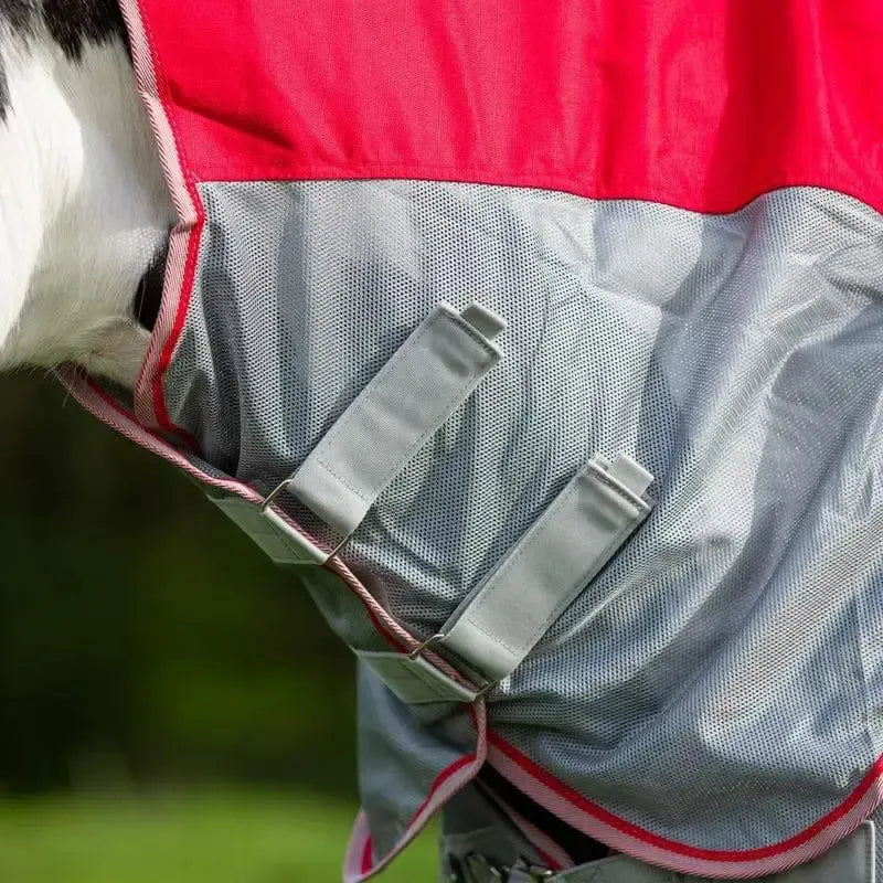 Swish WIDE FIT Fly Turnout Combination Rug - Red (Mesh) 4'3 WF Fly Rugs