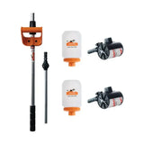 Orange and black handheld garden sprayer kit with two white translucent tanks and orange caps for tailpainter refill kit safer tail painting