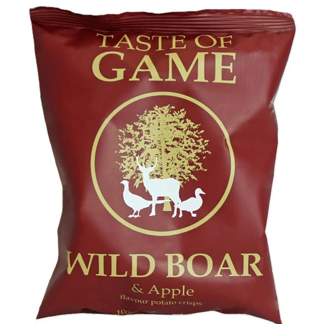 Taste of Game Crisps Boar & Apple Crisps
