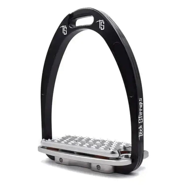 Tech Stirrups Athena PLUS Show Jumping Stirrups Silver Stirrups Barnstaple Equestrian Supplies