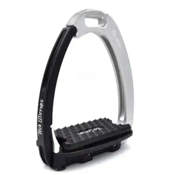 Tech Stirrups Venice Light Plus Safety Stirrups Black / Silver Safety Stirrups Barnstaple Equestrian Supplies