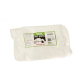 A package of teisen products teat wipes premium pre-milking white wipes sealed in clear plastic with green and black label