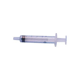 Clear terumo disposable syringe with measurement markings rubber plunger and 3-component design in white and transparent plastic