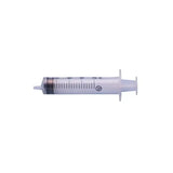 Terumo disposable syringe clear plastic with black markings and a white rubber plunger disposable syringe 3-component