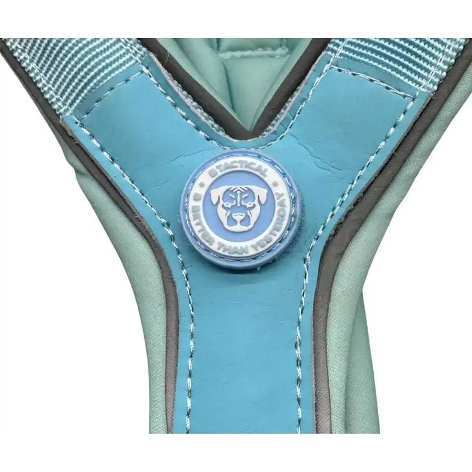 The 2.5cm BTactical™ Slip on Harness | Pastel Blue Xsmall Dog Collar