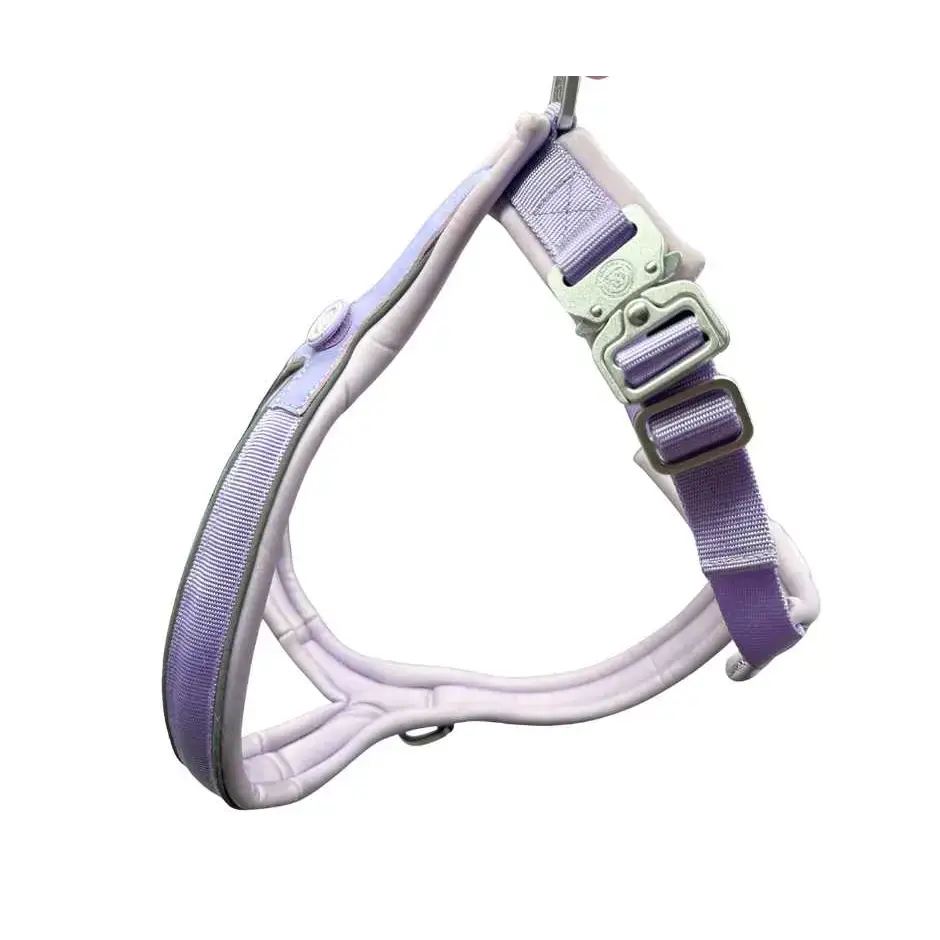 The 2.5cm BTactical™ Slip on Harness| Pastel Purple Xsmall Dog Collar