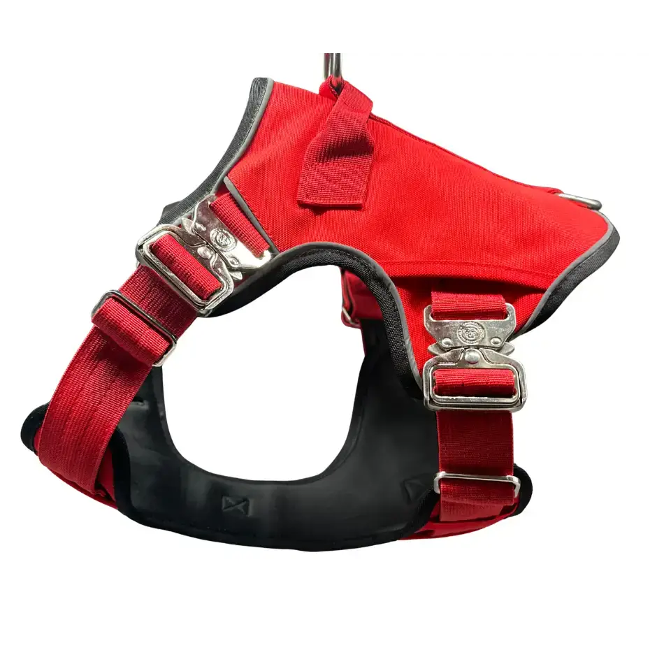 The No Pull Ultimate BTactical™ Harness | Citrus Red Small Dog Collar