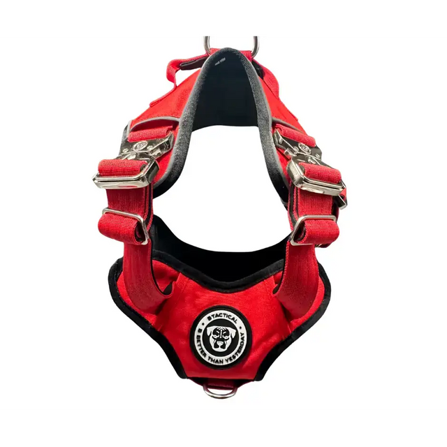 The No Pull Ultimate BTactical™ Harness | Citrus Red Small Dog Collar