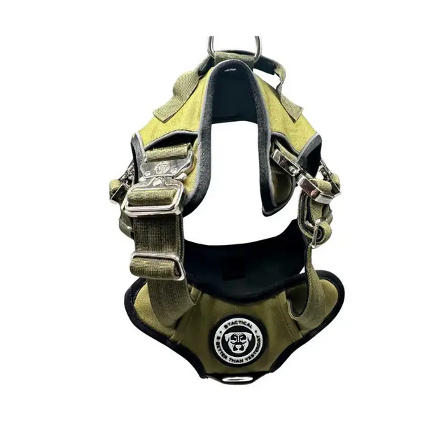 The No Pull Ultimate BTactical™ Harness | Khaki Green Small Dog Collar