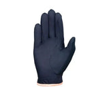 Black princess and the pony gloves by little rider featuring amara grip palm and reinforced rein fingers with pink trim