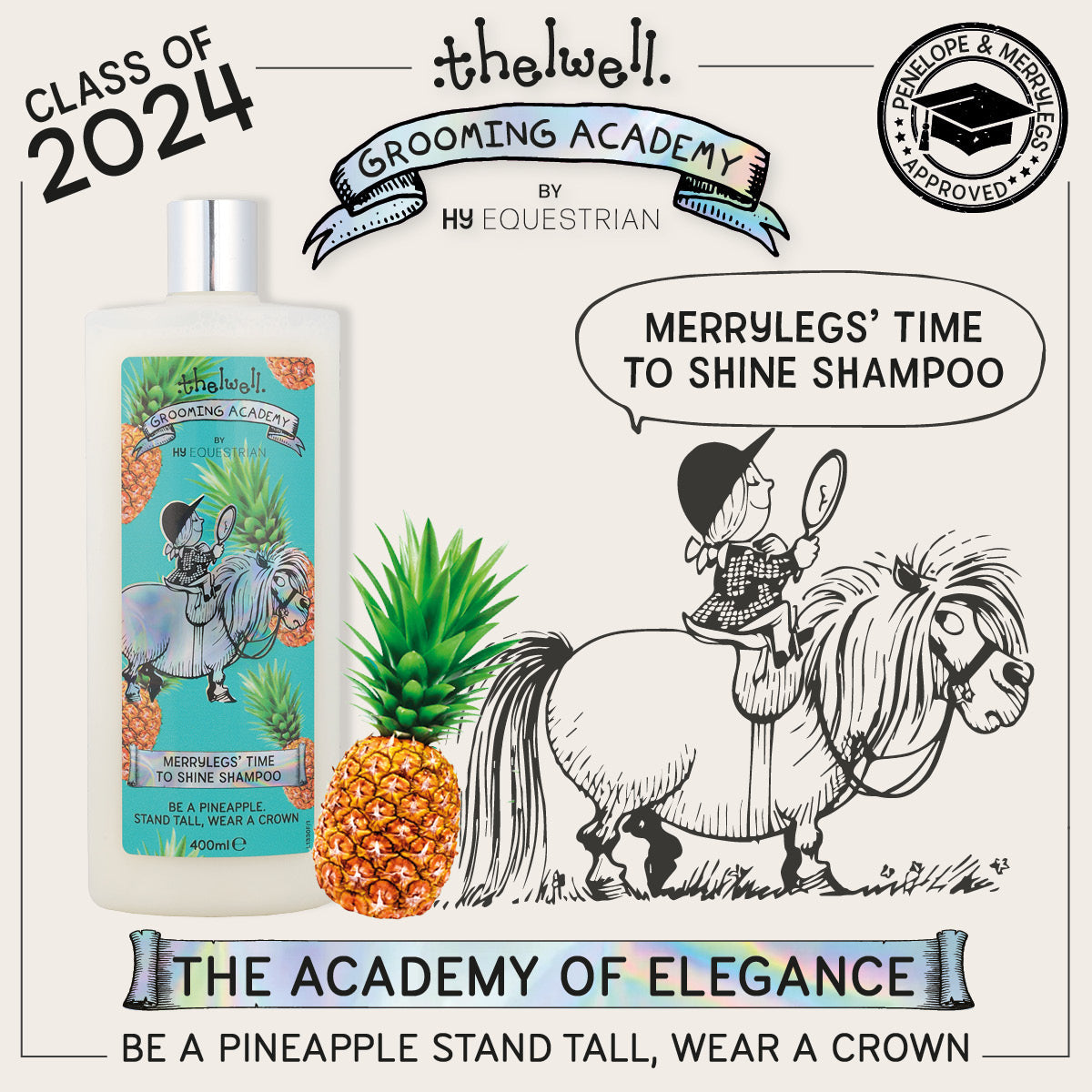 Thelwell Grooming Academy by Hy Equestrian - Merrylegs Time To Shine Shampoo