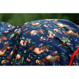 Thelwell Rugs StormX Original 200 Combi Turnout Rugs Thelwell Collection Navy/Red 4'0" Turnout Rugs