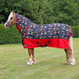 Thelwell Rugs StormX Original 200 Combi Turnout Rugs Thelwell Collection Navy/Red 4'0" Turnout Rugs