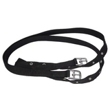 Thin Stirrup Leathers Black Small 