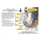 ThinLine flexible grazing muzzle soft transparent plastic 3.5cm designed for managing grass intake in horses
