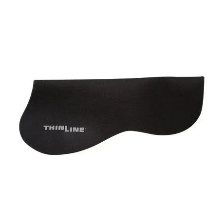 Black thinline standard basic half pad with textured surface and curved edges is a basic half pad