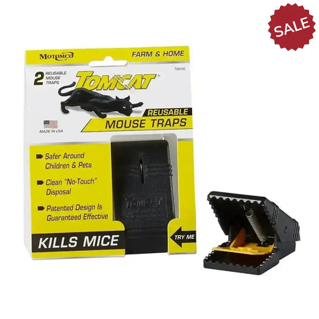Tomcat Reusable Mouse Snap Trap 2 Pack Traps & Equipment