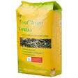 Yellow and green bag of topspec topchop grass with specially selected natural food for rabbits and topchop grass horse use