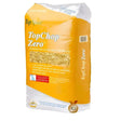 Topspec topchop zero orange and white bag showing chopped oat straw through window for horse bedding use