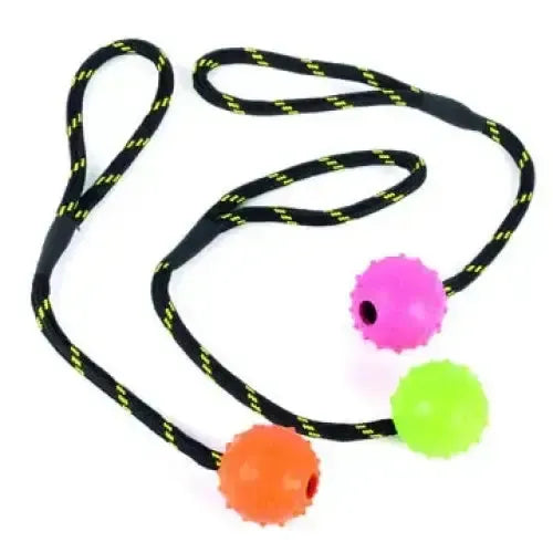 Tough Toys Studded Rope Ball 2" Floater Dog Toy Red Dog Toy