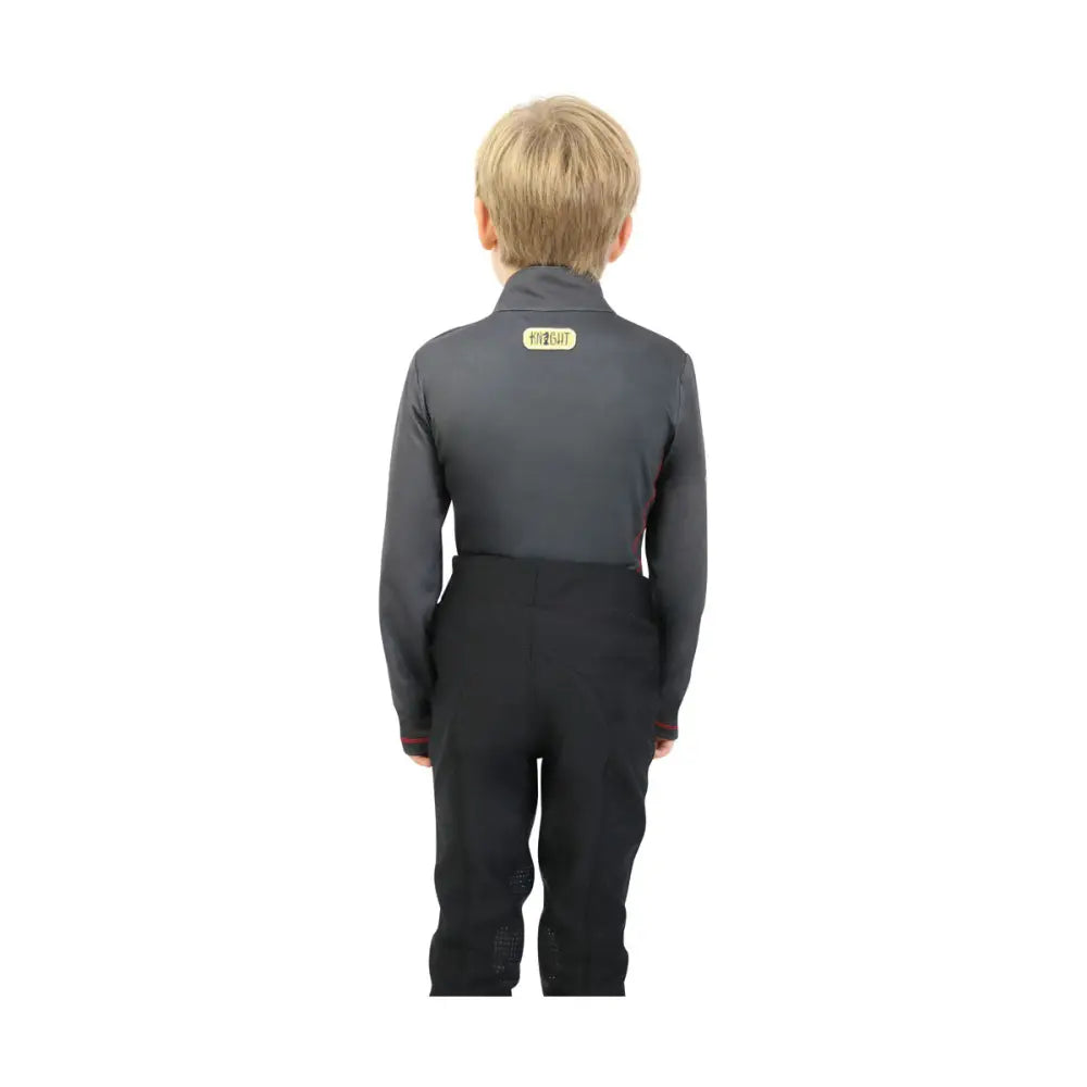 Tractor Collection Base Layer by Little Knight Charcoal Grey/Red 3-4 Years Base Layers Barnstaple Equestrian Supplies