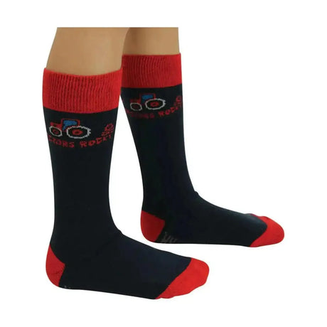 Tractors Rock Socks (Pack of 3) By Hy Equestrian Riding Socks Barnstaple Equestrian Supplies