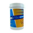 White plastic container of transvite gut balancer combined probiotic prebiotic powder for horse digestive gut balancers 1kg