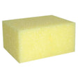 A pale yellow trilanco sponge with a porous surface ideal as a hard wearing sponge for grooming and tack cleaning