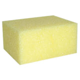 A pale yellow trilanco sponge with a porous surface ideal as a hard wearing sponge for grooming and tack cleaning