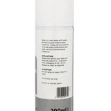 White spray bottle with clear body and gray base for elastic disinfecting labeled trm alunic aluminium spray
