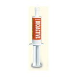 White plastic energy booster syringe with orange label reading booster bioactive from trm bioactive booster product line