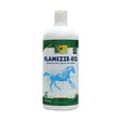 White plastic bottle with green label and blue horse design for trm flamezze emulgel to soothe discomfort and support leg care