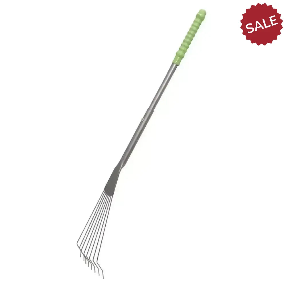 Tubtrug Big Tidee Long Metal Rake Pistachio Mucking Out