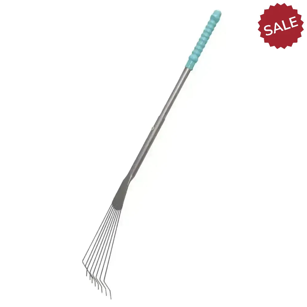 Tubtrug Big Tidee Long Metal Rake Sky Blue Mucking Out