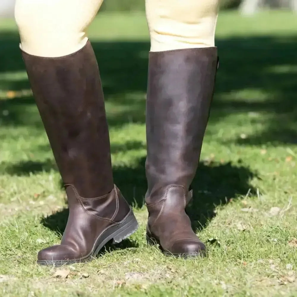 Tuffa Broadland Plus Size Leather Riding Boots BLACK 46 EU / 12 EXTRA WIDE Long Riding Boots