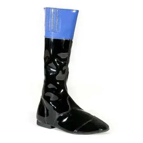 Tuffa Malton Jockey Boots BLACK / ROYAL BLUE 34 EU / 1 Long Riding Boots Barnstaple Equestrian Supplies